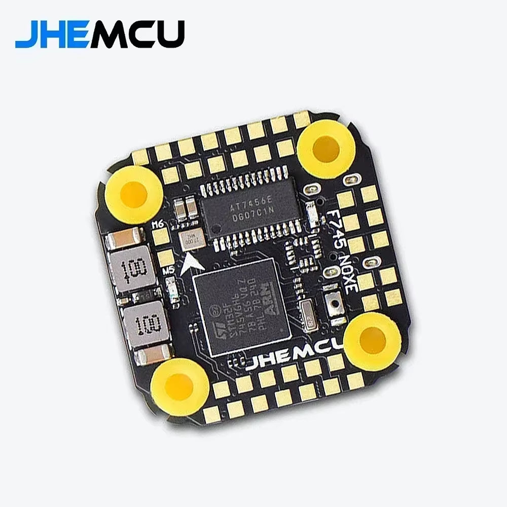 JHEMCU F745 Mini Flight Controller Stack ICM42688P F745 NOXE FC 16MB Black Box W/ AM32 60A 4In1 ESC 3-6S for RC FPV Drone Parts