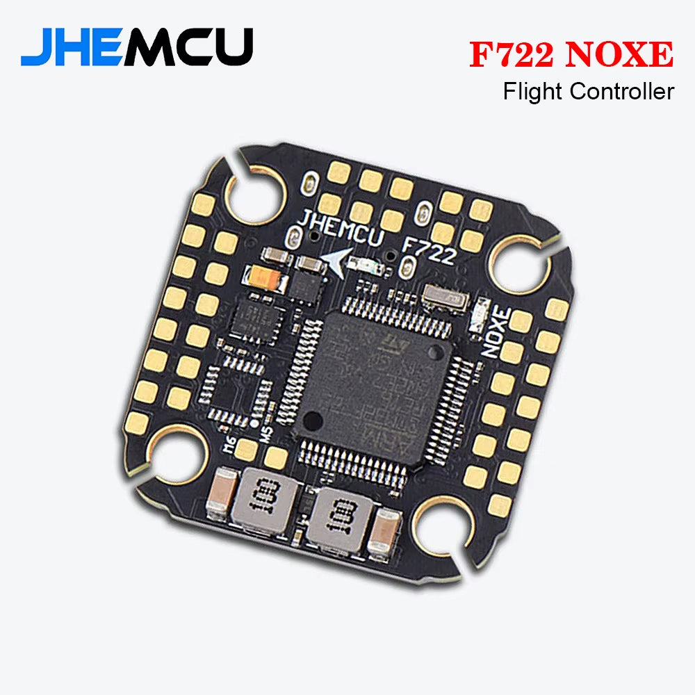 JHEMCU F722 NOXE Flight Controller Built-In Gyro Barometer OSD 16MB Blackbox Dual BEC 3-6S 20X20Mm for RC FPV Freestyle Drone