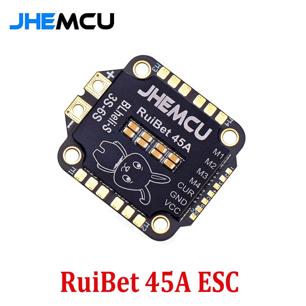 Ruibet 45A/55A ESC BLHELI_S Dshot600 4In1 Brushless ESC 3-6S 30.5X30.5 M4 for RC FPV Freestyle Flight Controller Drone