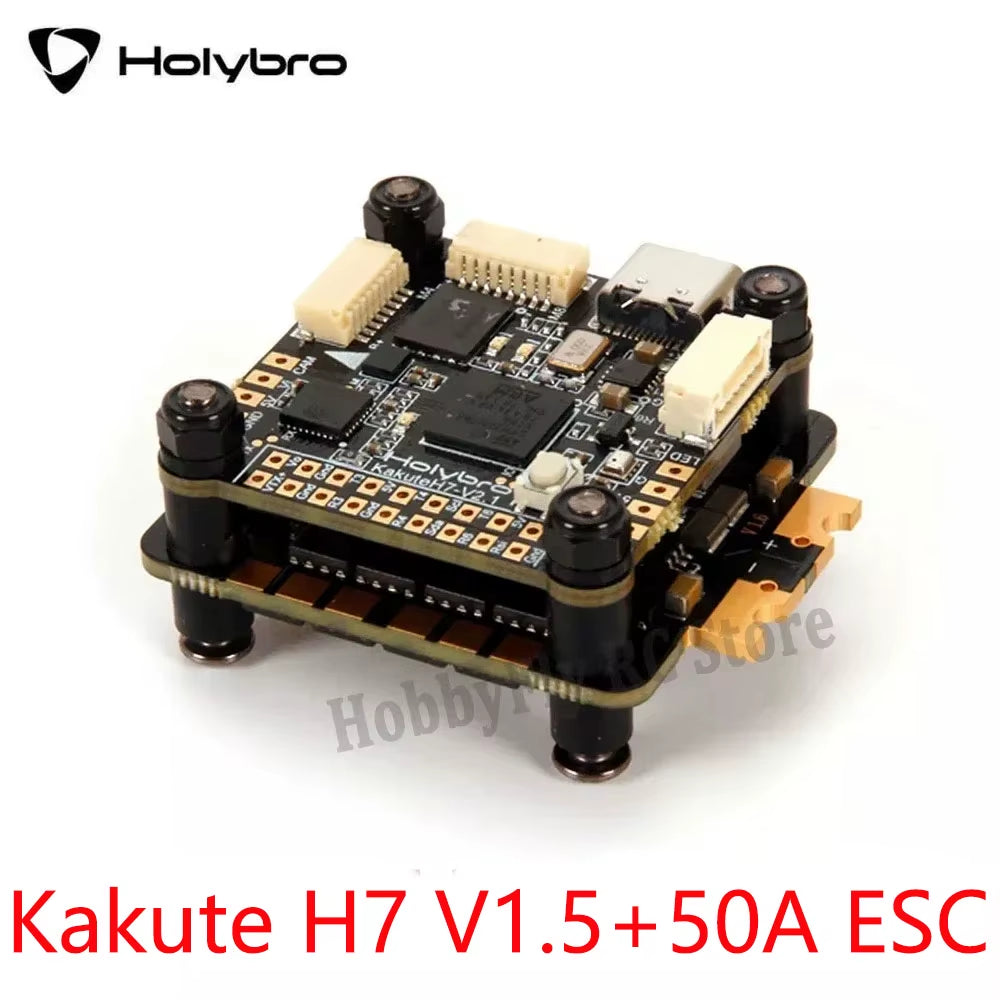 Holybro Kakute H7 V1.5 Stacks Kakute H7 V1.5 MPU6000 Flight Controller Tekko32 F4 50A /Matel 65A 4In1 ESC 2-6S for RC FPV Drone