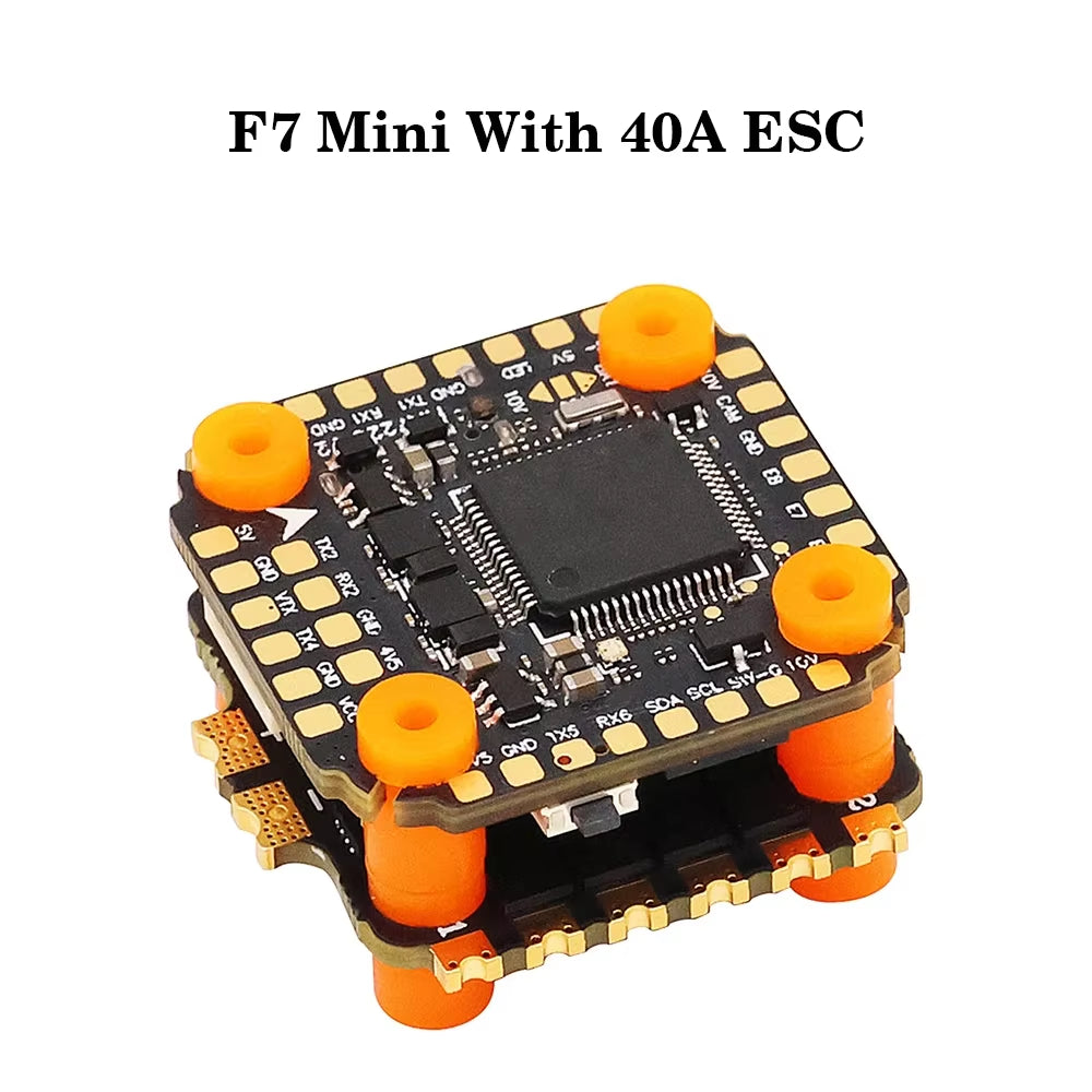 HAKRC F7220 V2 F7 Mini Flight Controller Dual BEC W/ 35/40/45/60/65A 4In1 ESC Dshot150/300/600/1200 PWM for RC FPV Racing Drone