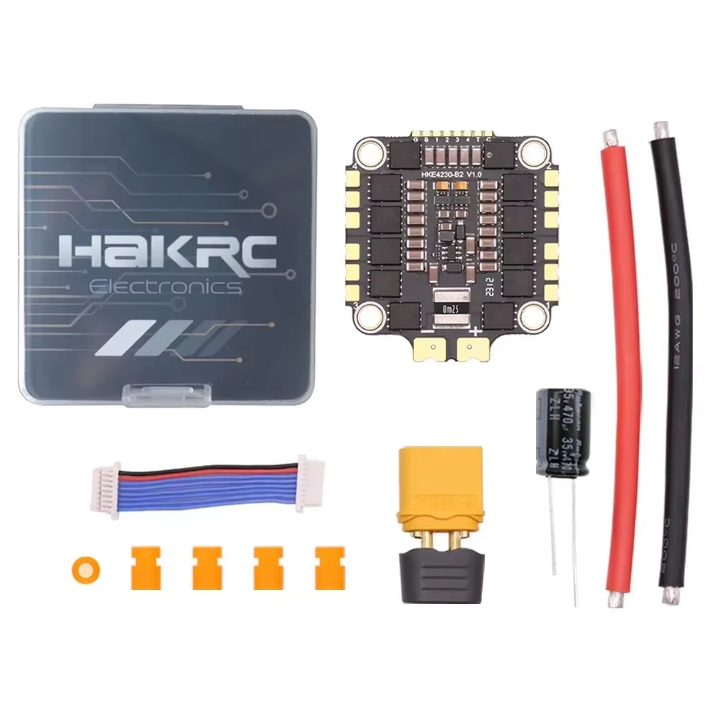 HAKRC 32BIT 65A Blheli_32 2-8S 4In1 Brushless ESC 30.5 * 30.5Mm for RC FPV Racing Drone