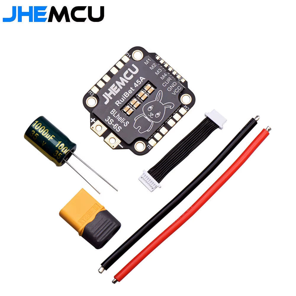 Ruibet 45A/55A ESC BLHELI_S Dshot600 4In1 Brushless ESC 3-6S 30.5X30.5 M4 for RC FPV Freestyle Flight Controller Drone