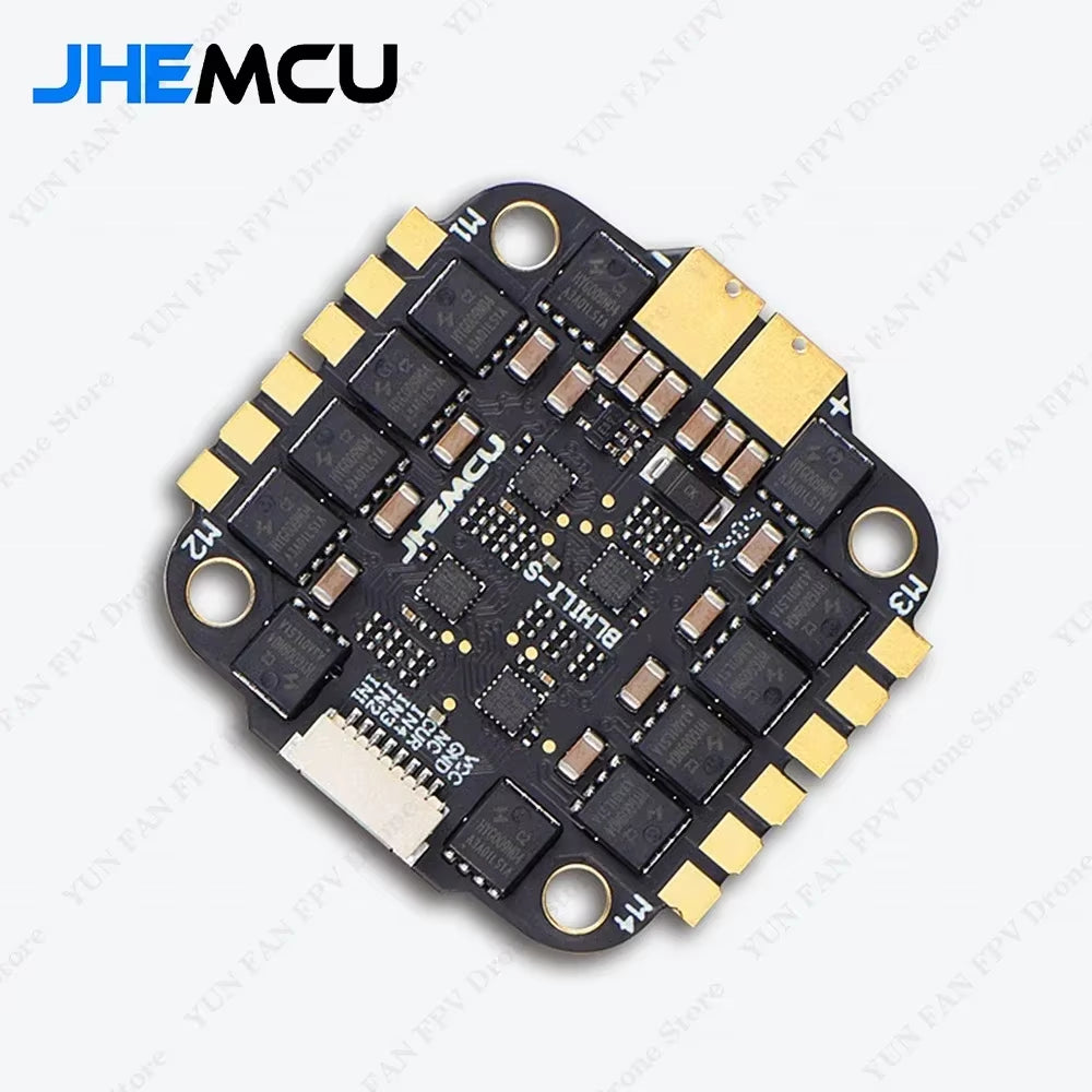 JHEMCU Ruibet 50A / 60A / 65A 3-6S Dshot600 BLHELI_S 4In1 ESC Built - in TVS Tube Pole Distance 30.5X30.5Mm for RC FPV Drone