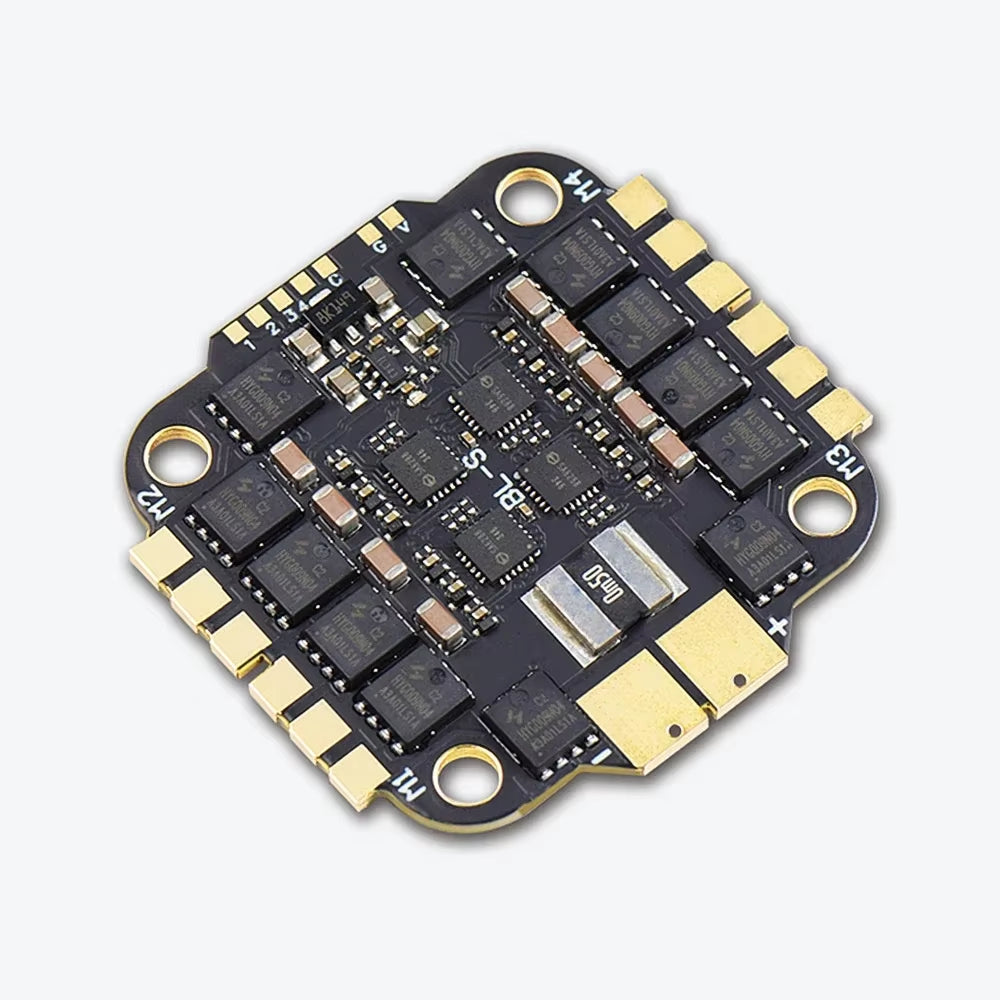 JHEMCU Ruibet 50A / 60A / 65A 3-6S Dshot600 BLHELI_S 4In1 ESC Built - in TVS Tube Pole Distance 30.5X30.5Mm for RC FPV Drone