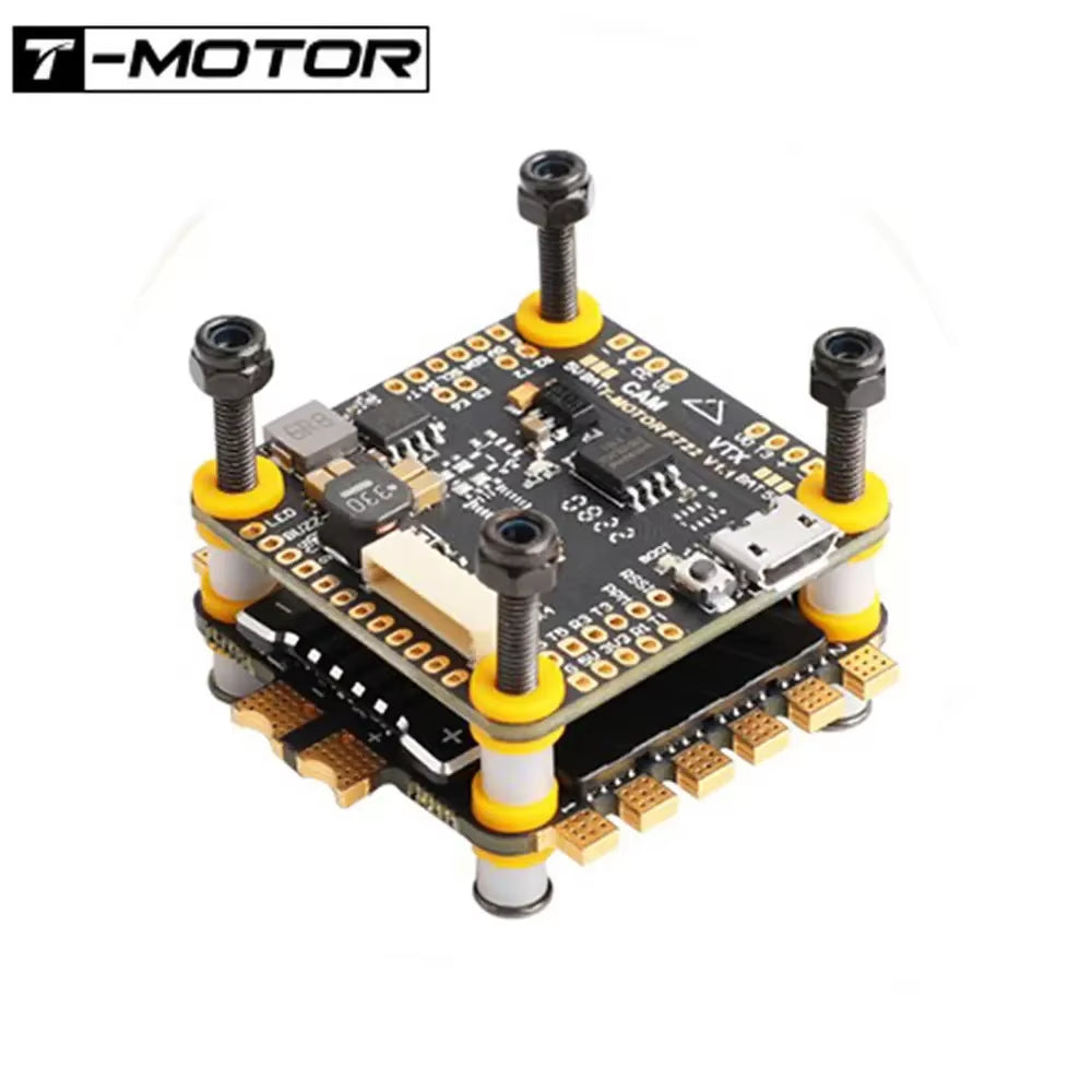 T-MOTOR F7 HD Stack F7 722 HD Flight Controller W/BMI270 + F55A Pro II 3-6S 4In1 Blheli_32 Brushless ESC for RC FPV Racing Drone