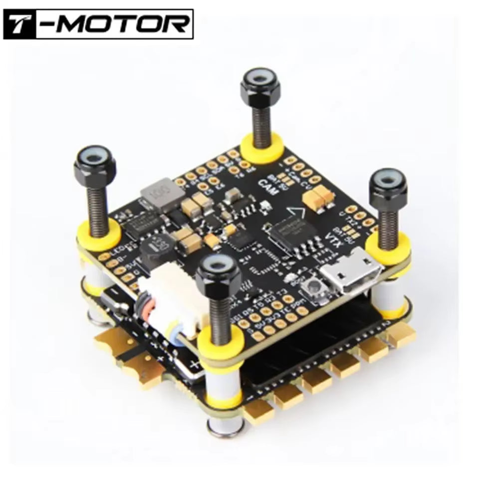 T-MOTOR F7 HD Stack F7 722 HD Flight Controller W/BMI270 + F55A Pro II 3-6S 4In1 Blheli_32 Brushless ESC for RC FPV Racing Drone