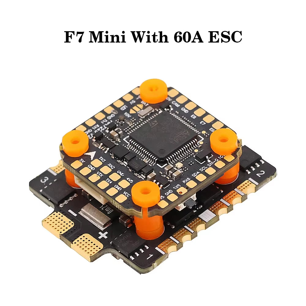 HAKRC F7220 V2 F7 Mini Flight Controller Dual BEC W/ 35/40/45/60/65A 4In1 ESC Dshot150/300/600/1200 PWM for RC FPV Racing Drone